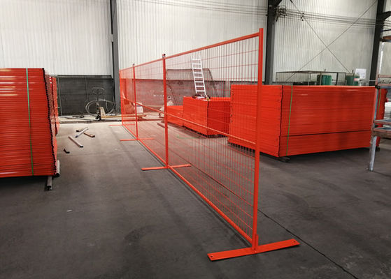 Red Construction Site Fencing , Temporary Construction Fence Haisen