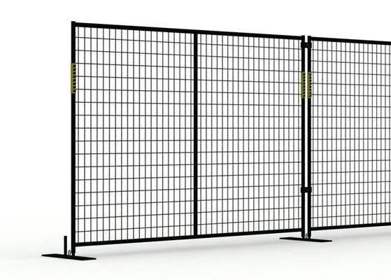 Black Crowd Control Barriers Temporary Fence 72 Inch Height by 87 Inch Length